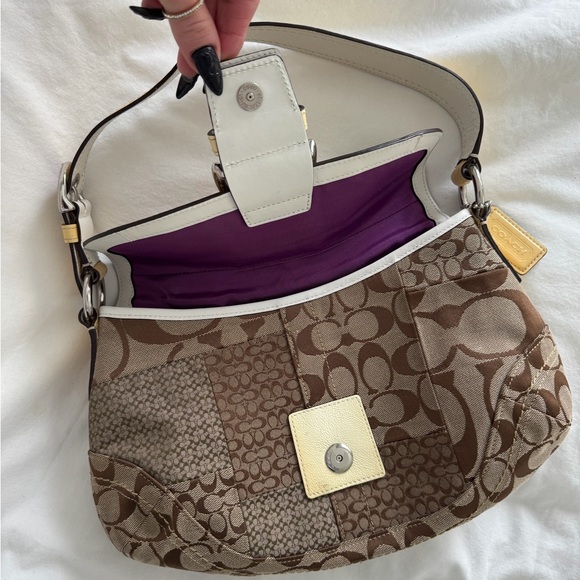 Vintage Coach Patchwork Soho Flap Shoulder Bag - Picture 7 of 9